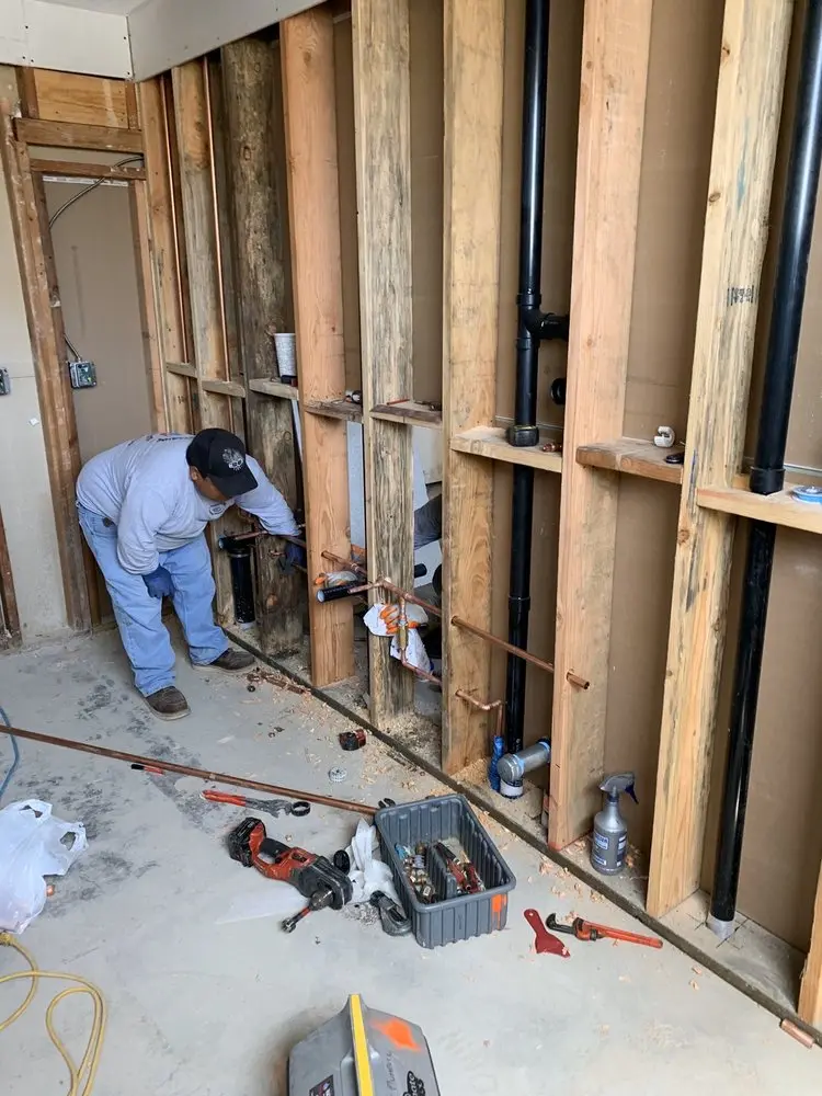 Commercial rough-in plumbing for Water Heater Replacement in Seven Corners